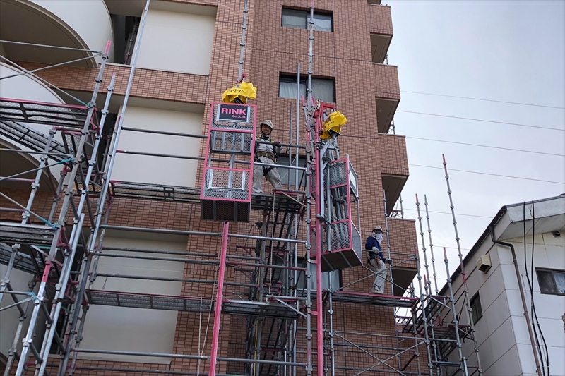 建設現場の足場組立・足場解体、その他土木工事を行っています！